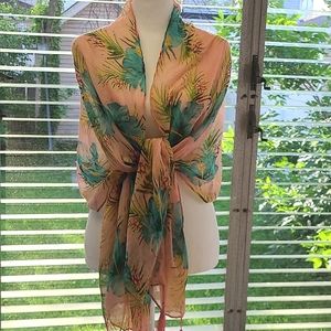 Last chance Wrap scarf beach cover up with tassels